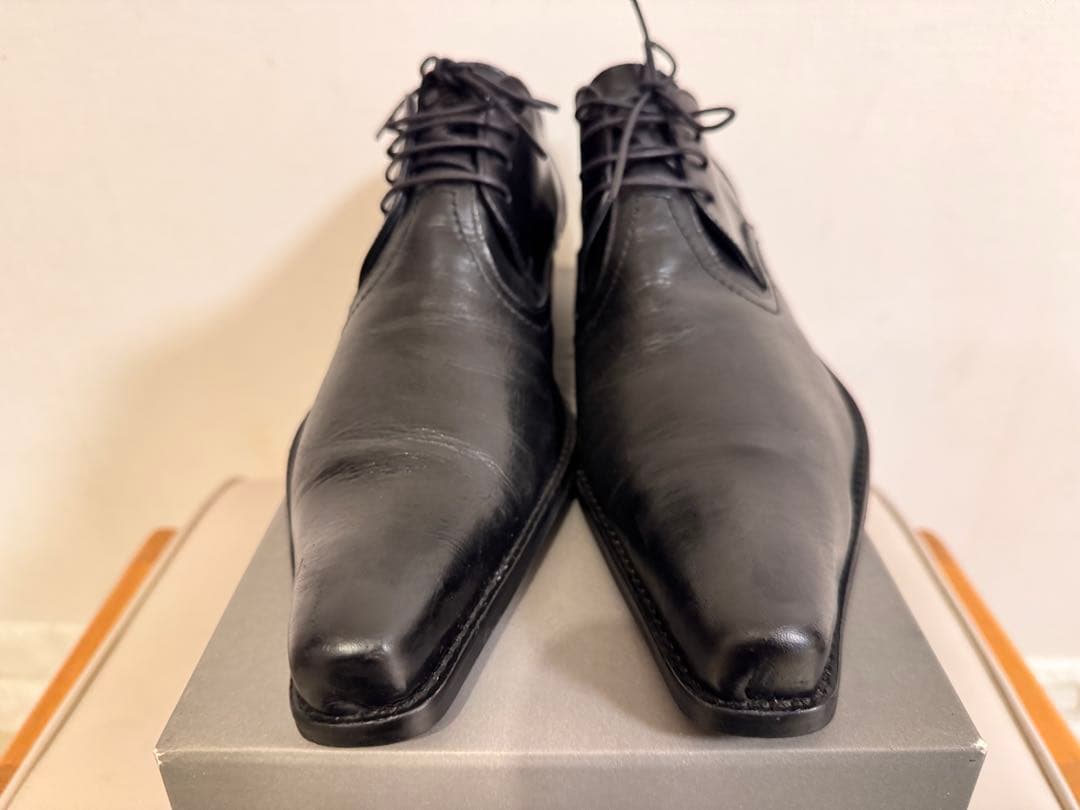 ★美品★ フープディドゥ ポインテッドトゥ シューズ 26.5㎝ ブラック