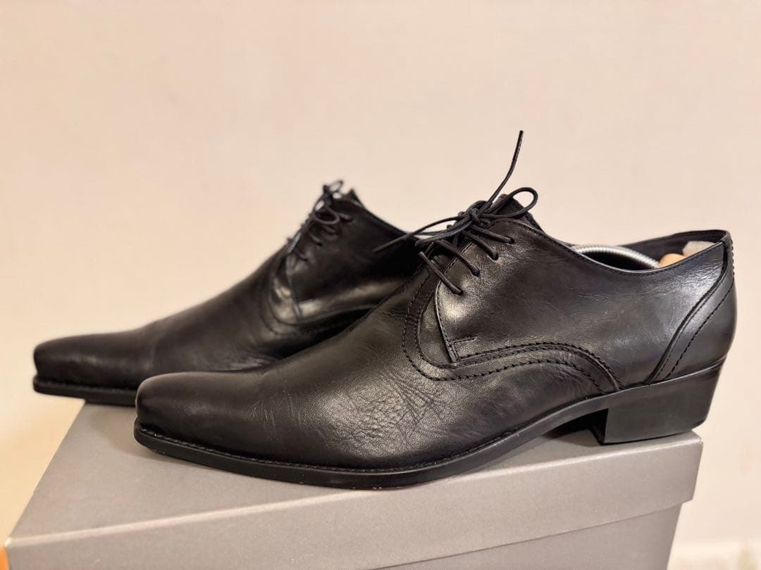 ★美品★ フープディドゥ ポインテッドトゥ シューズ 26.5㎝ ブラック