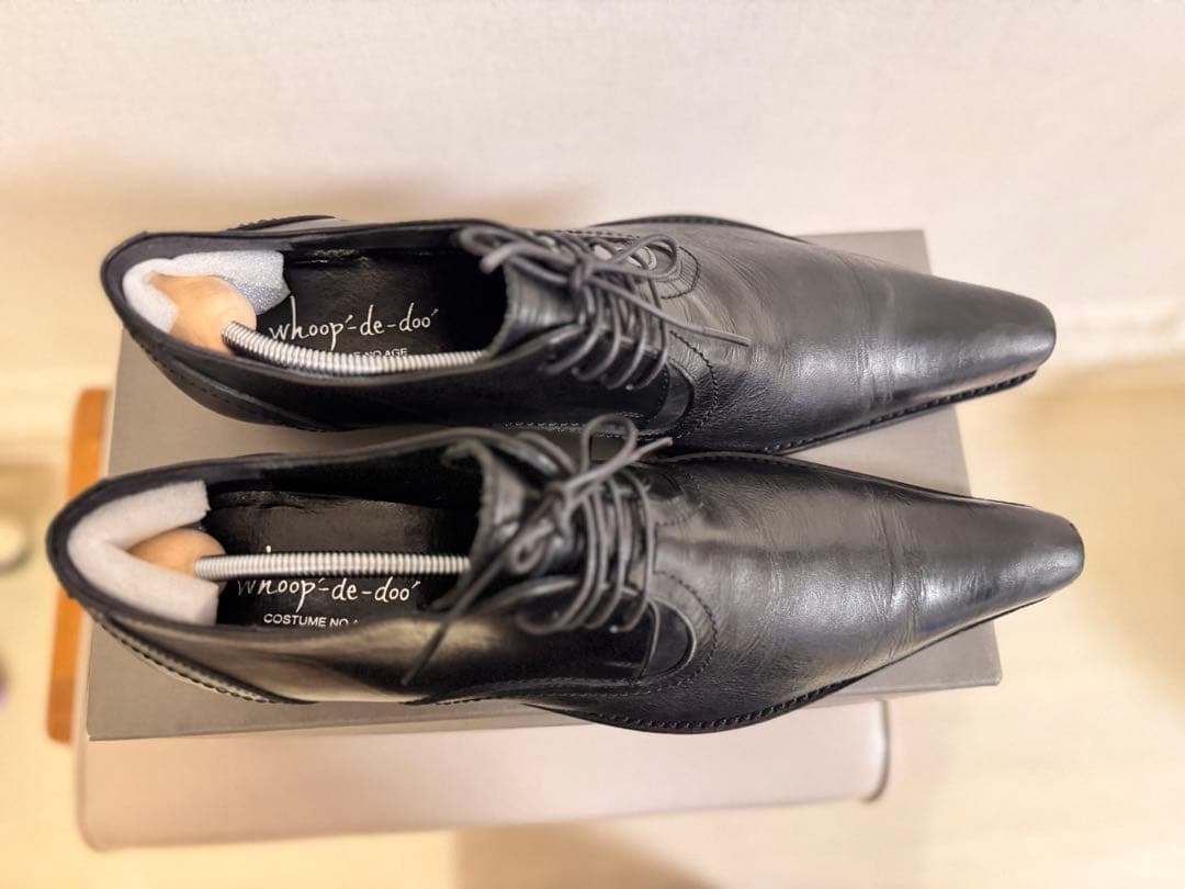 ★美品★ フープディドゥ ポインテッドトゥ シューズ 26.5㎝ ブラック
