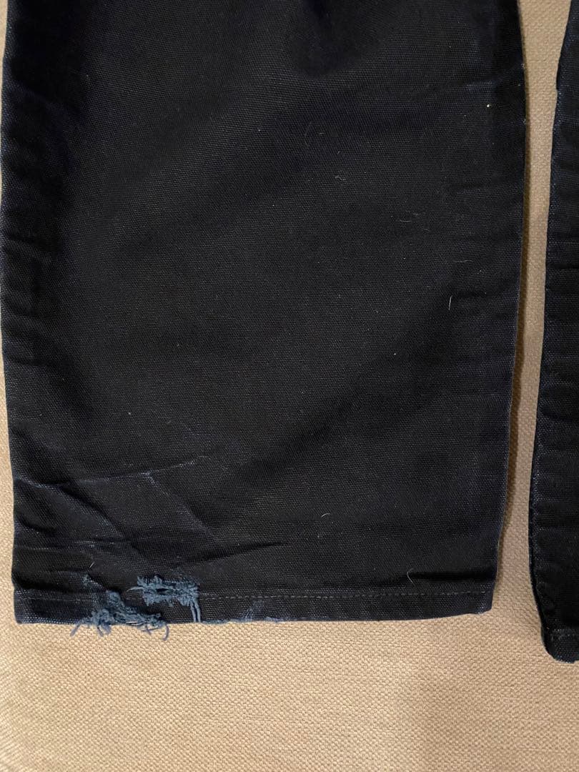 カーハート ダブルニー パンツ ブラック 黒　36×30 W36