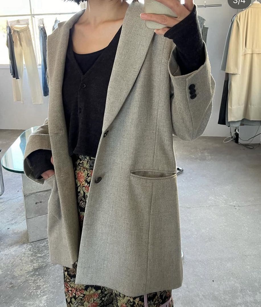 ＆her アンドハー　tweed ジャケット　コート