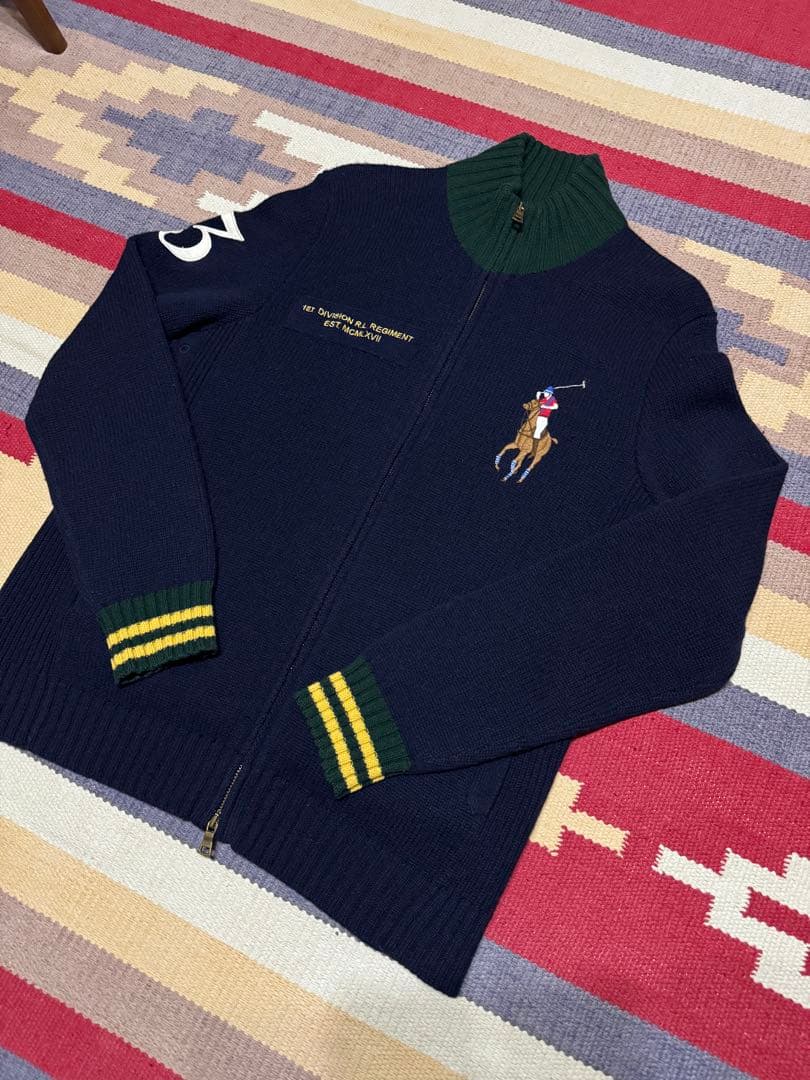 ポロバイラルフローレン ジップ ニット セーター