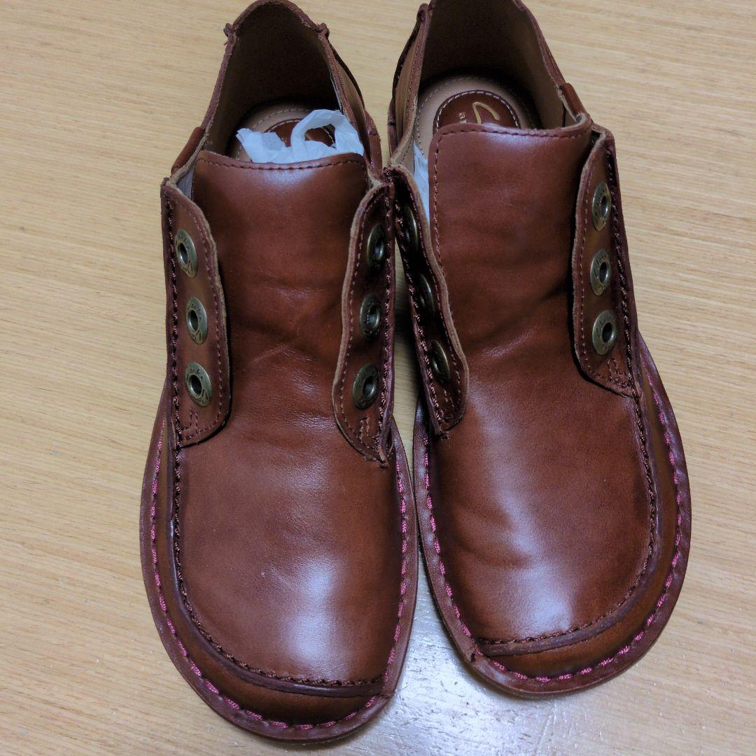 【Clarks】ファニードリーム　レアルレザーモカシンシューズ　タン・ブラウン系