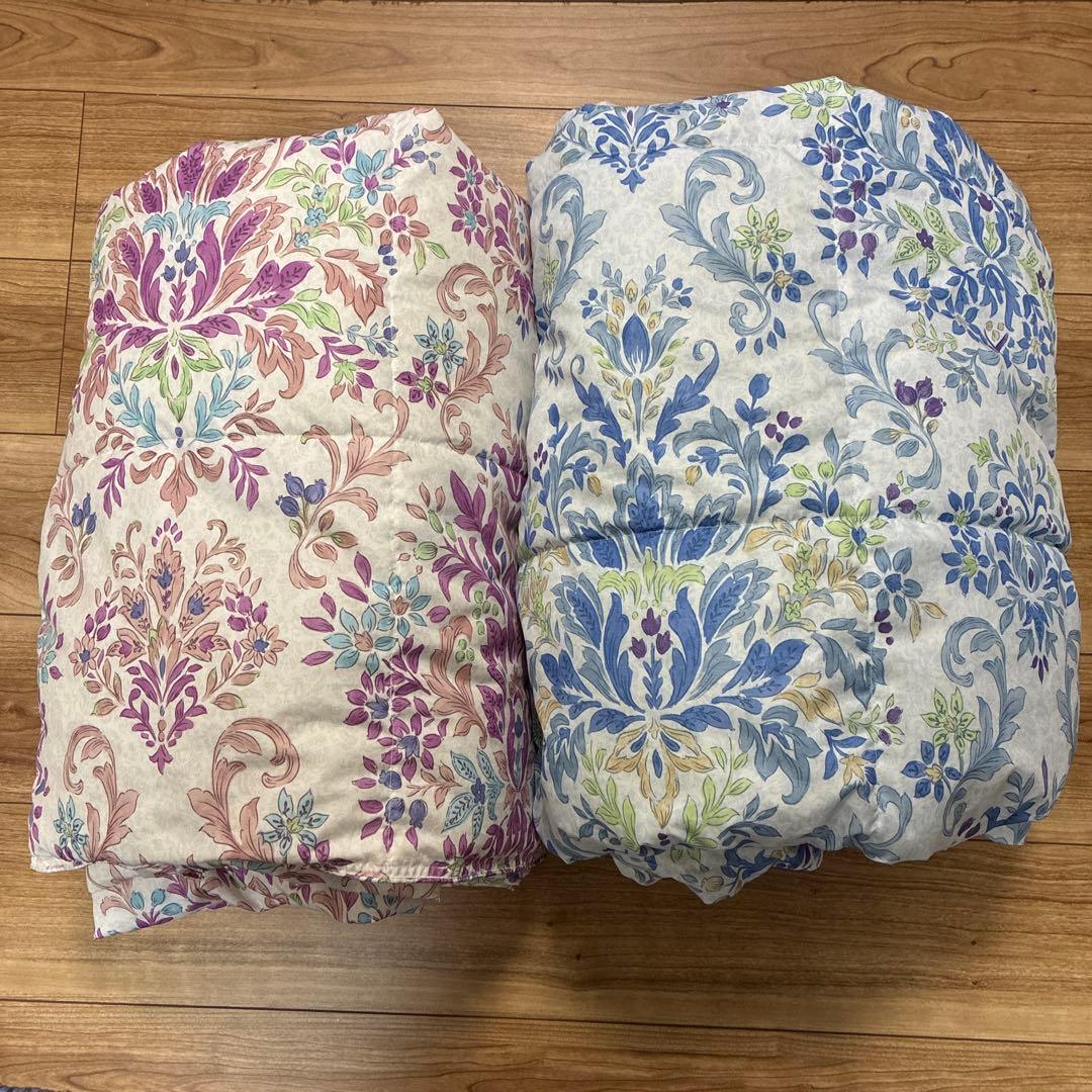 【美品】モリリン 洗える ダウンケット シングルロング 2枚セット