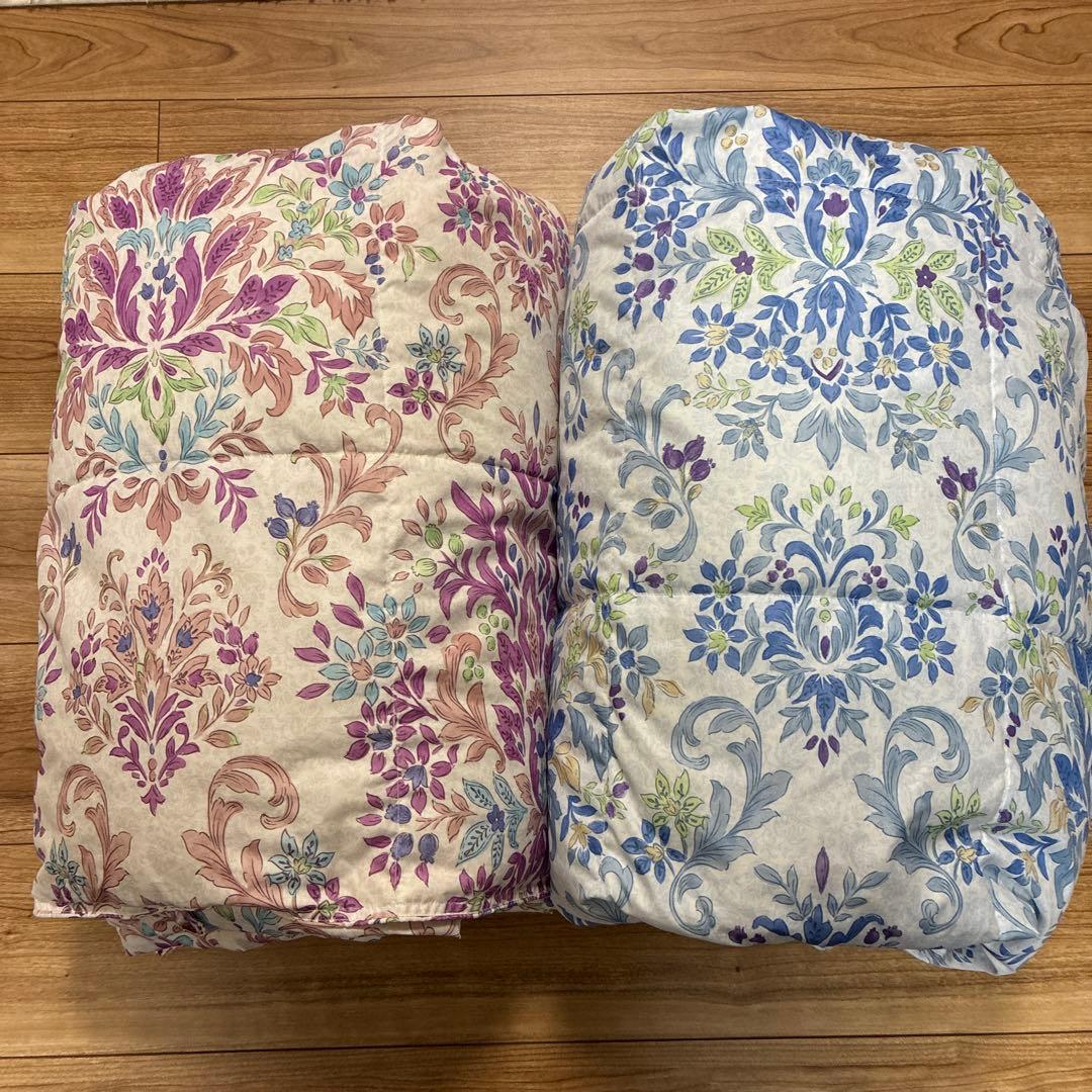 【美品】モリリン 洗える ダウンケット シングルロング 2枚セット