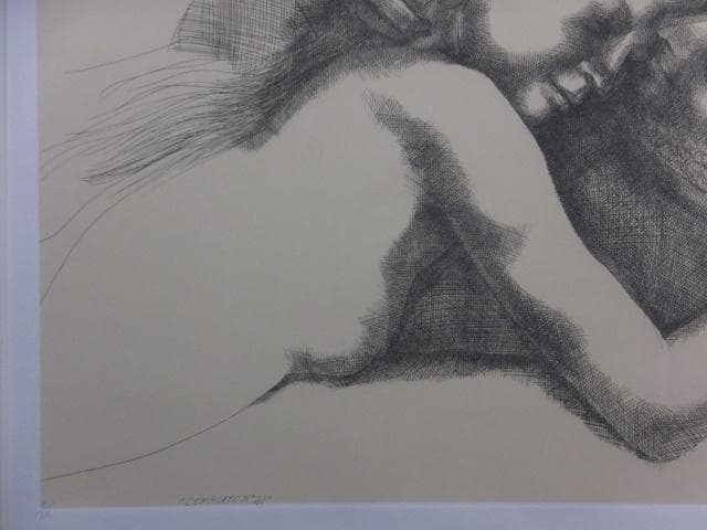 エミリオ・グレコ　直筆サイン『COMMIATO No21』エッチング 0801S