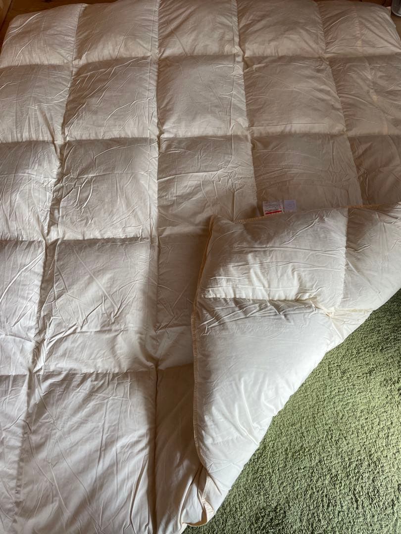 【エコダウン使用】寒冷地仕様　羽毛布団　セミダブル　170×210 ホテル仕様