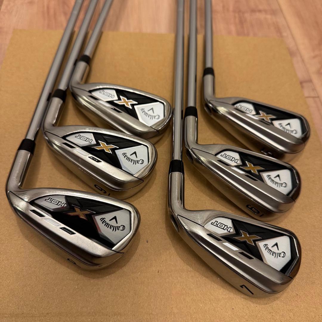 美品！Callaway キャロウェイX Hotアイアン6本セット!