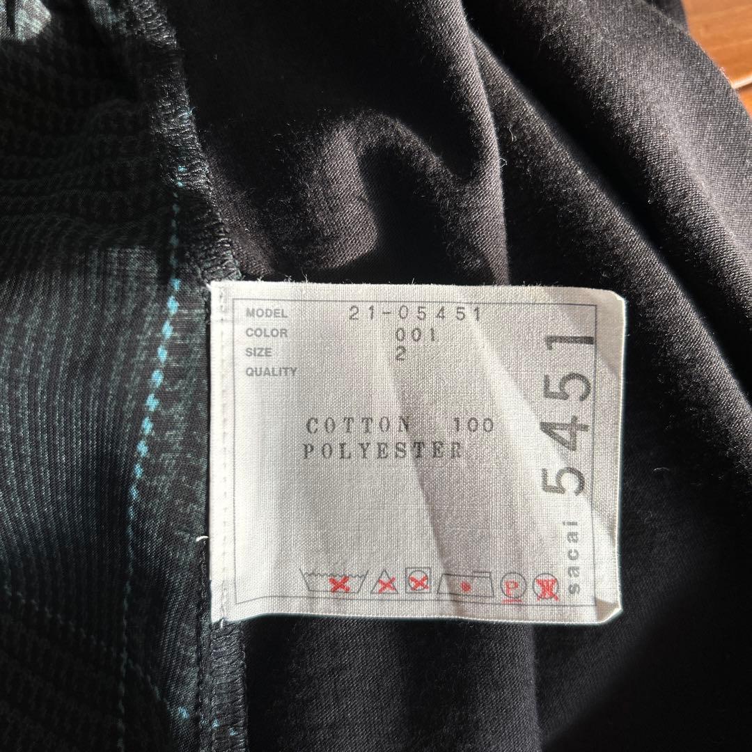 SACAI プルオーバー　タータンチェック　サイズ2