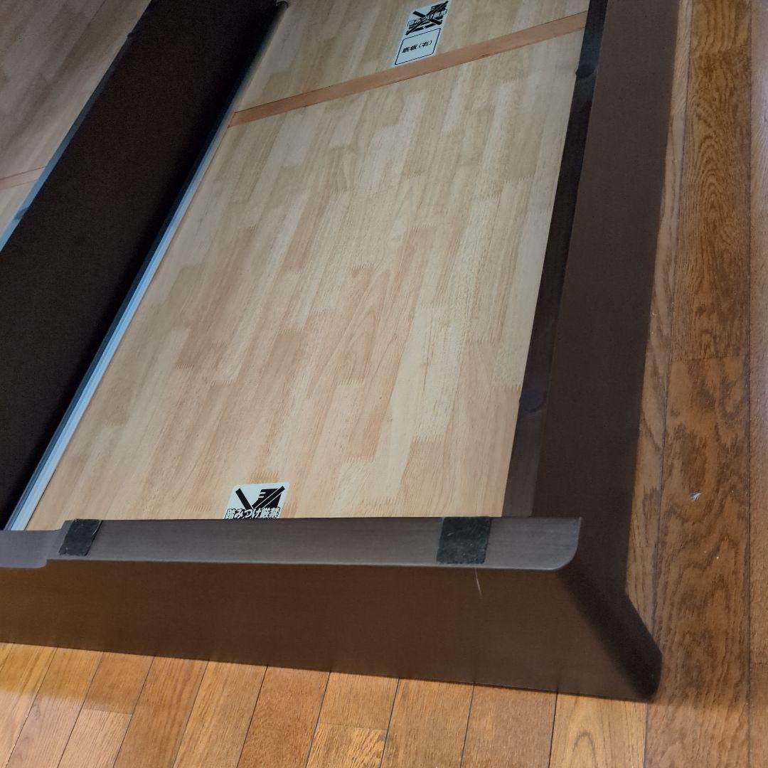 ニトリクイーンベッドマットレス付き油圧跳ね上げ式木製