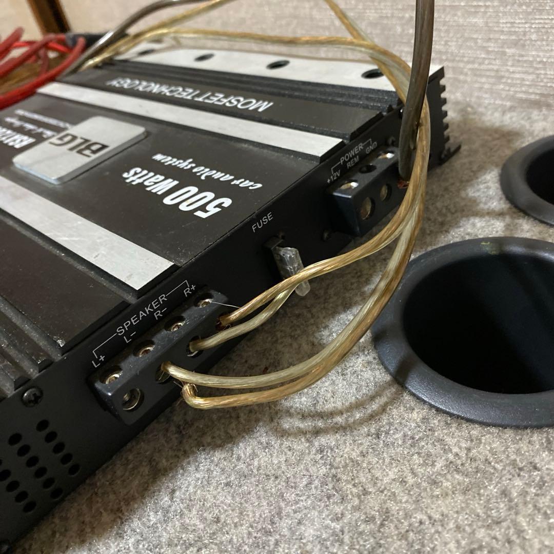 あひ　サブウーファー アンプ付 セルシオ外し 25cm2発 カロッツェリア