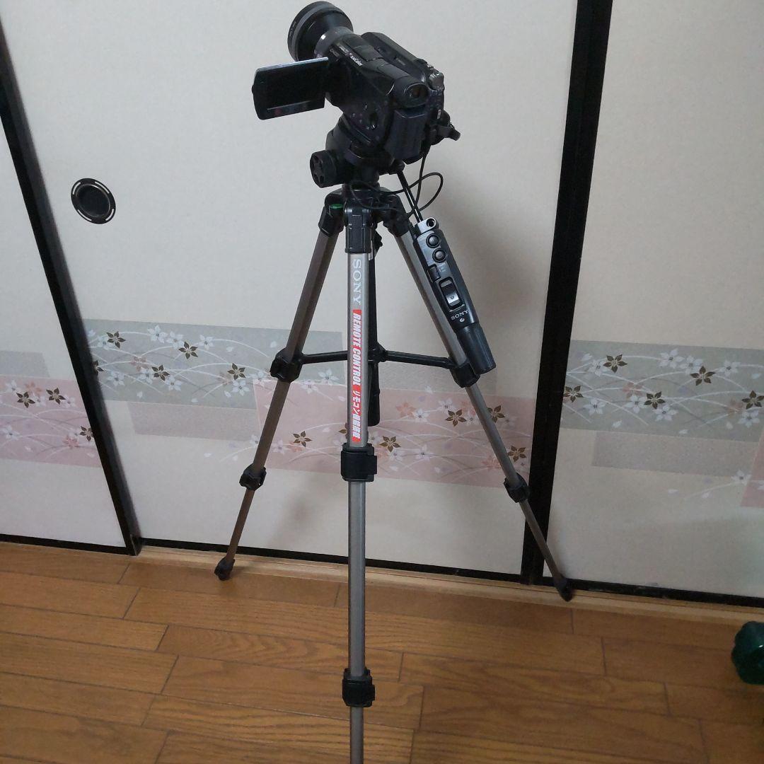 SONY HDR-SR8 リモコン三脚　 　　　　　広角　望遠レンズ付き