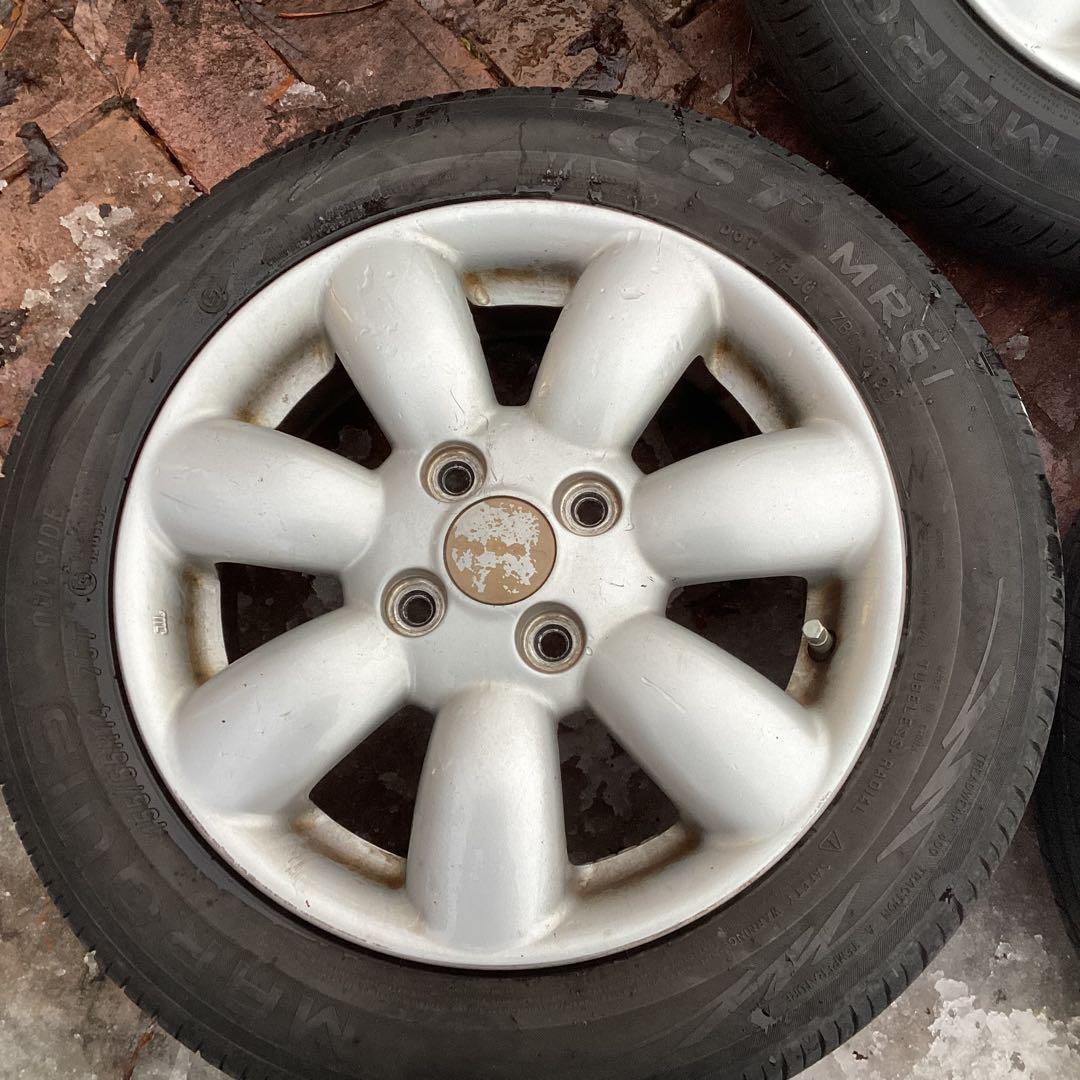 ゆ*じ様 スズキ　ラパン純正ホイール　14インチ夏タイヤ付き4本セット❗️全国送