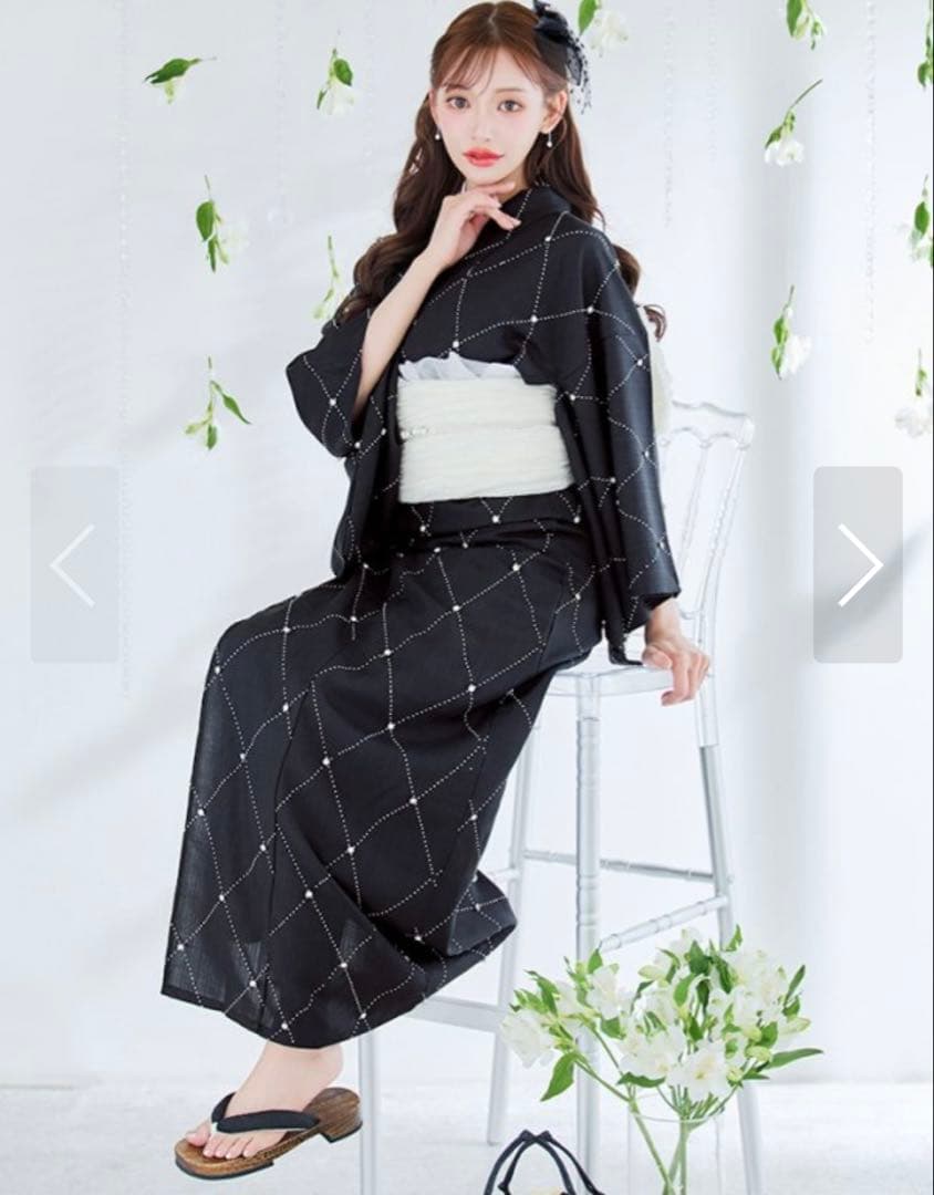 アーガイルビジュー浴衣