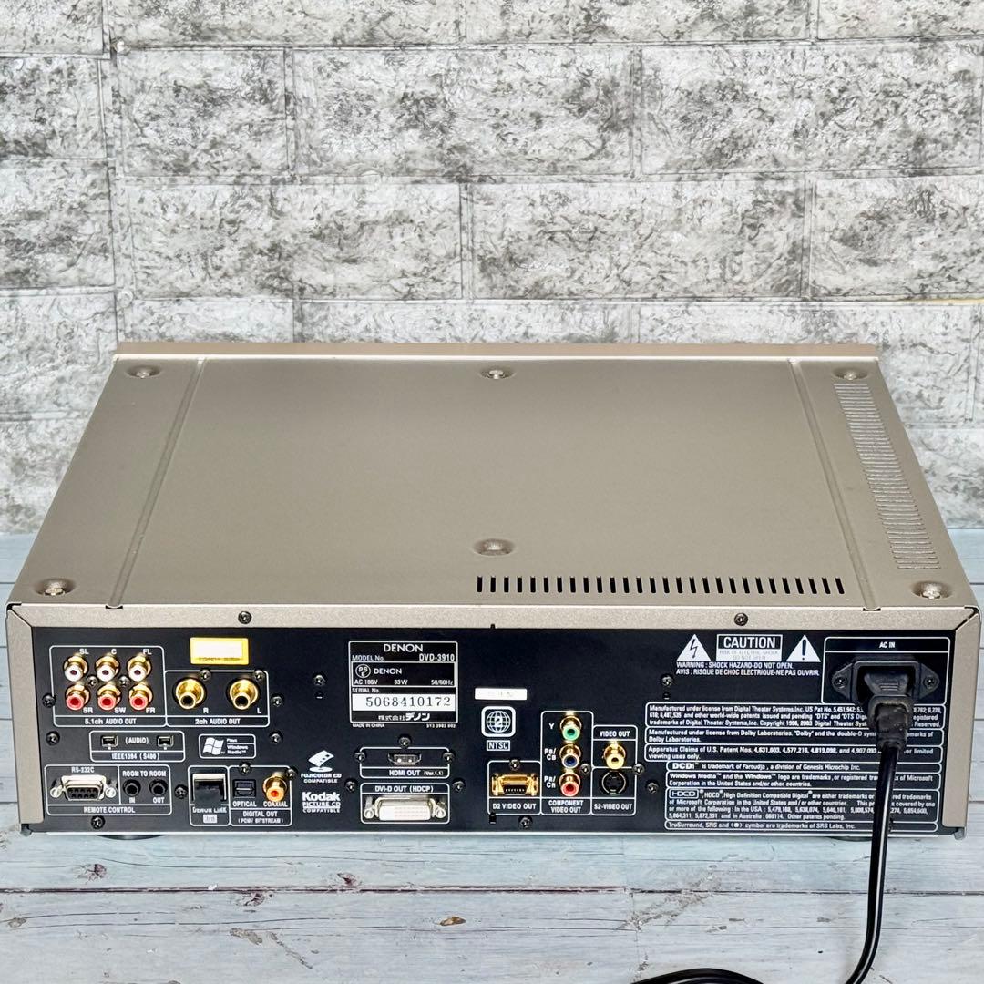 DENON「DVD-3910」高性能DVDプレーヤー