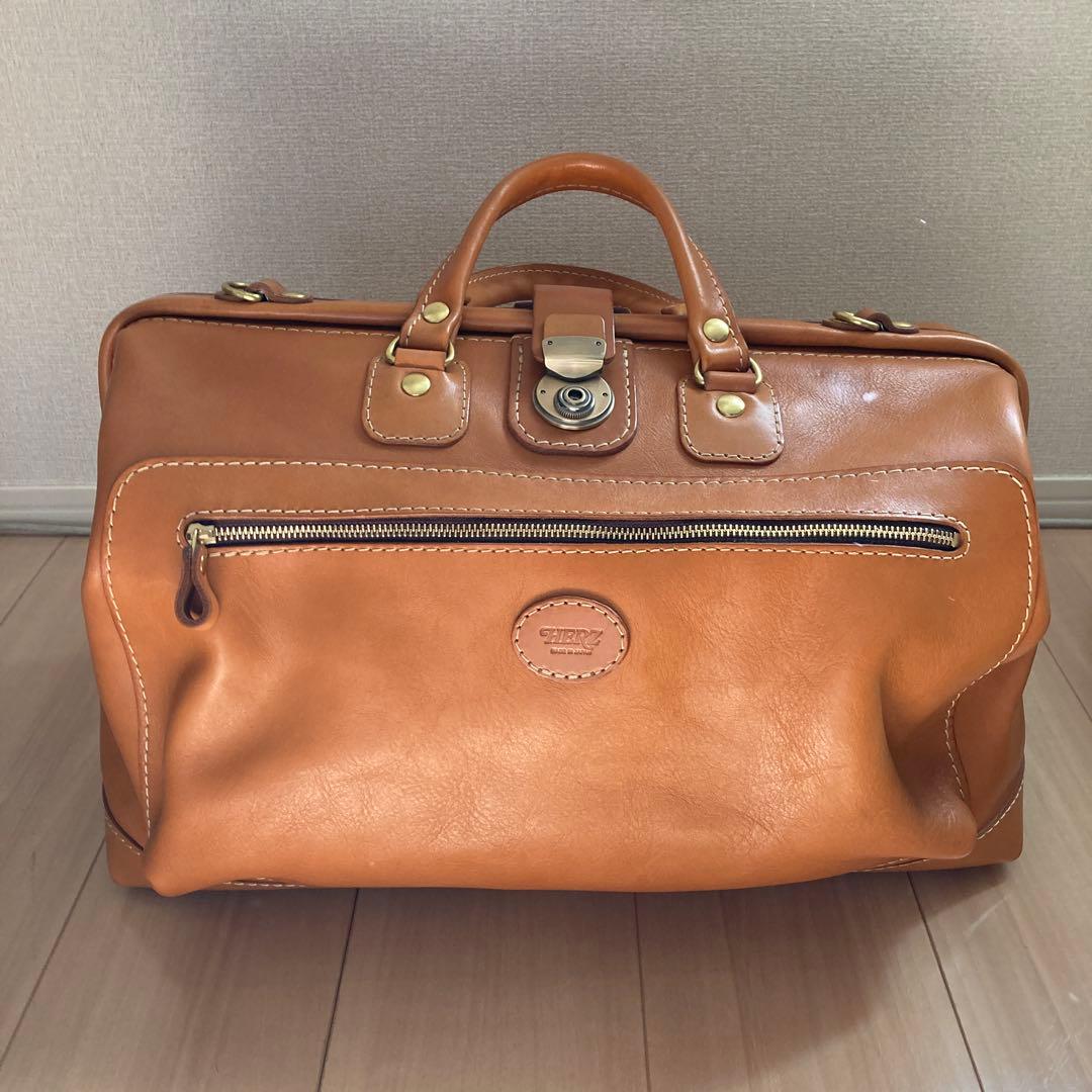 Herz 錠前タイプボストンバッグLサイズ　V-30