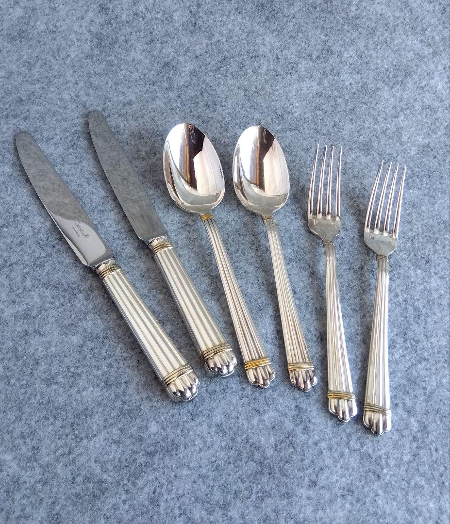 クリストフル アリアゴールドリング Christofle カトラリーセット 6点