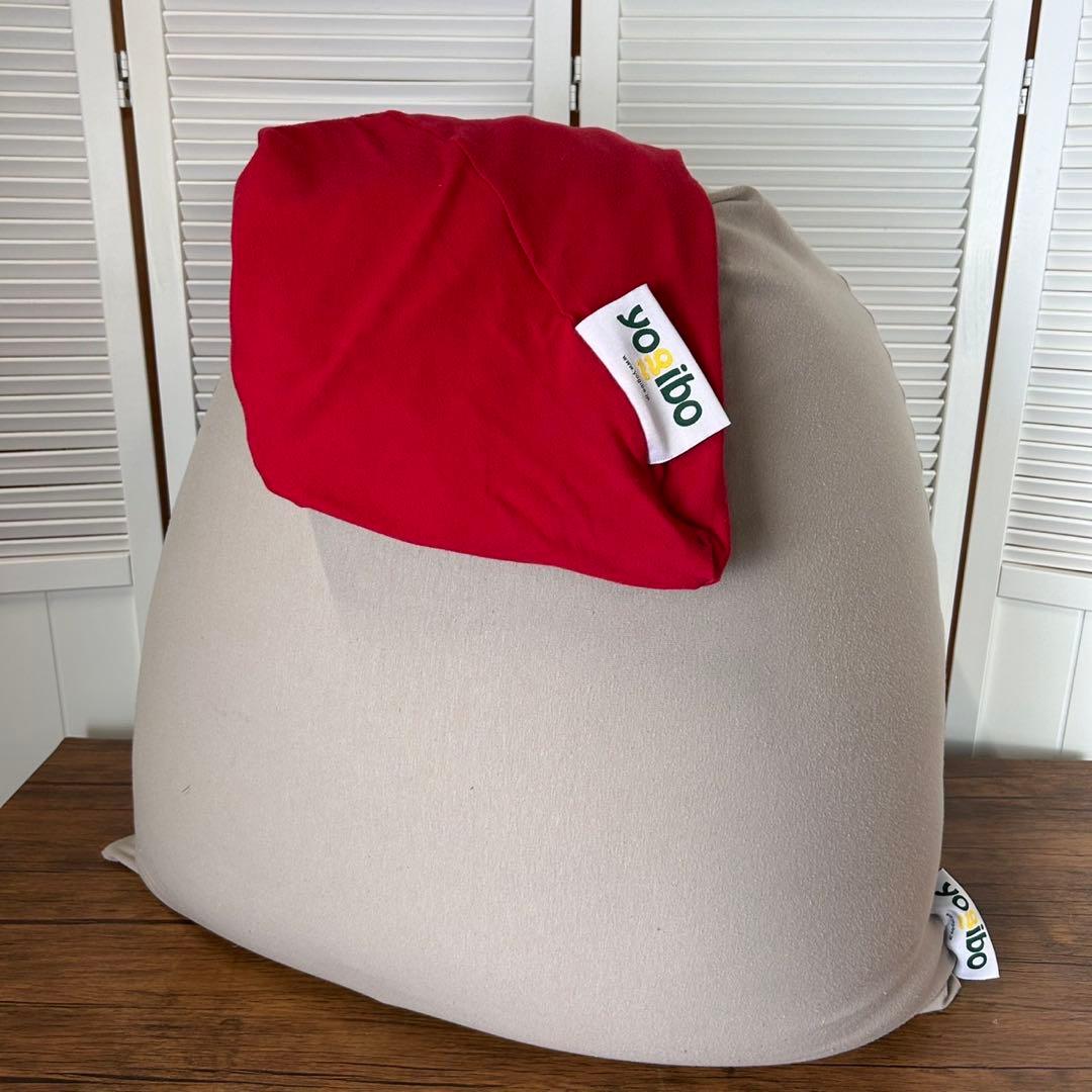 【送料込】ヨギボー　ピラミッド　ライトグレー　カバー付き