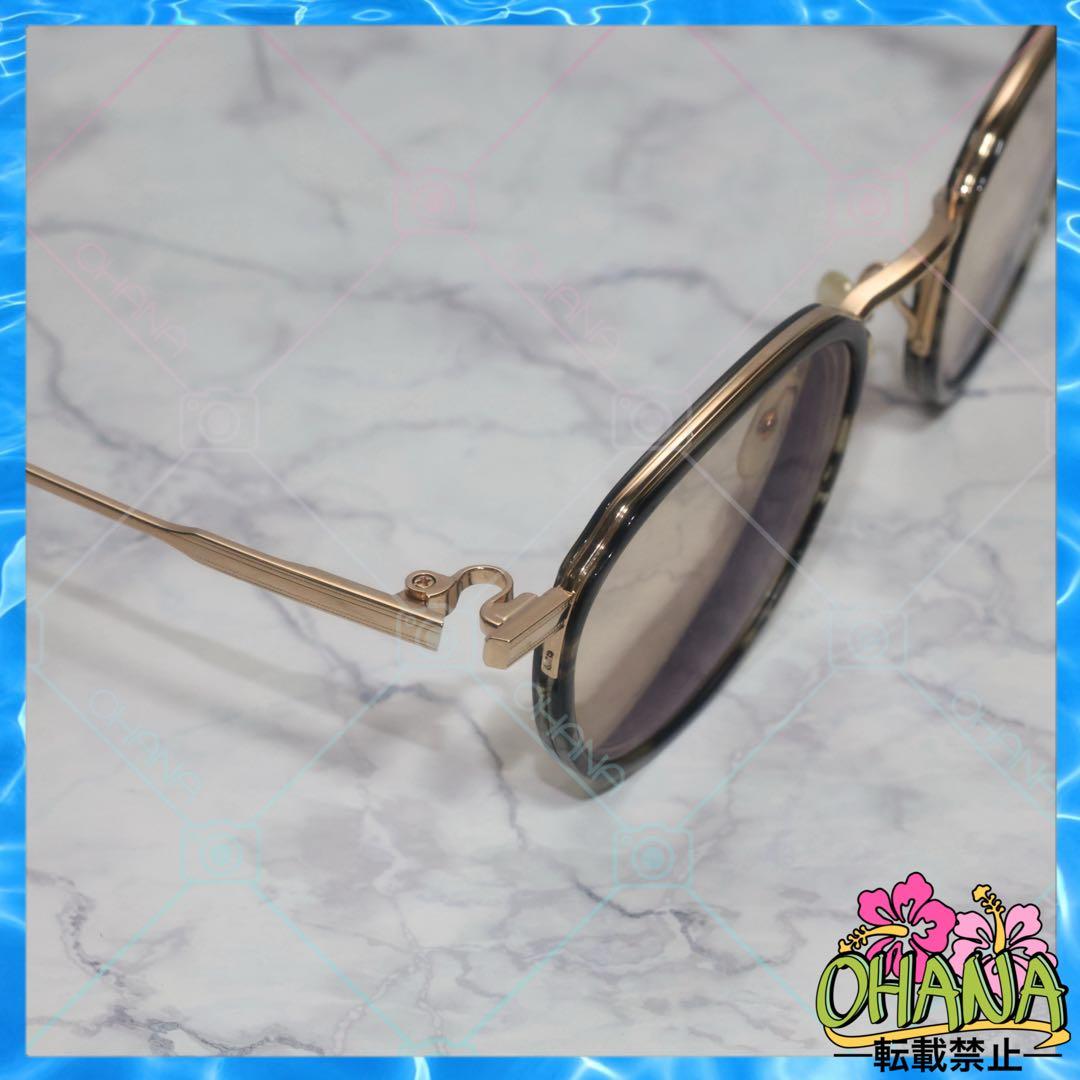 999.9／フォーナインズ M-43 ダークオリーブササ × ゴールド 眼鏡