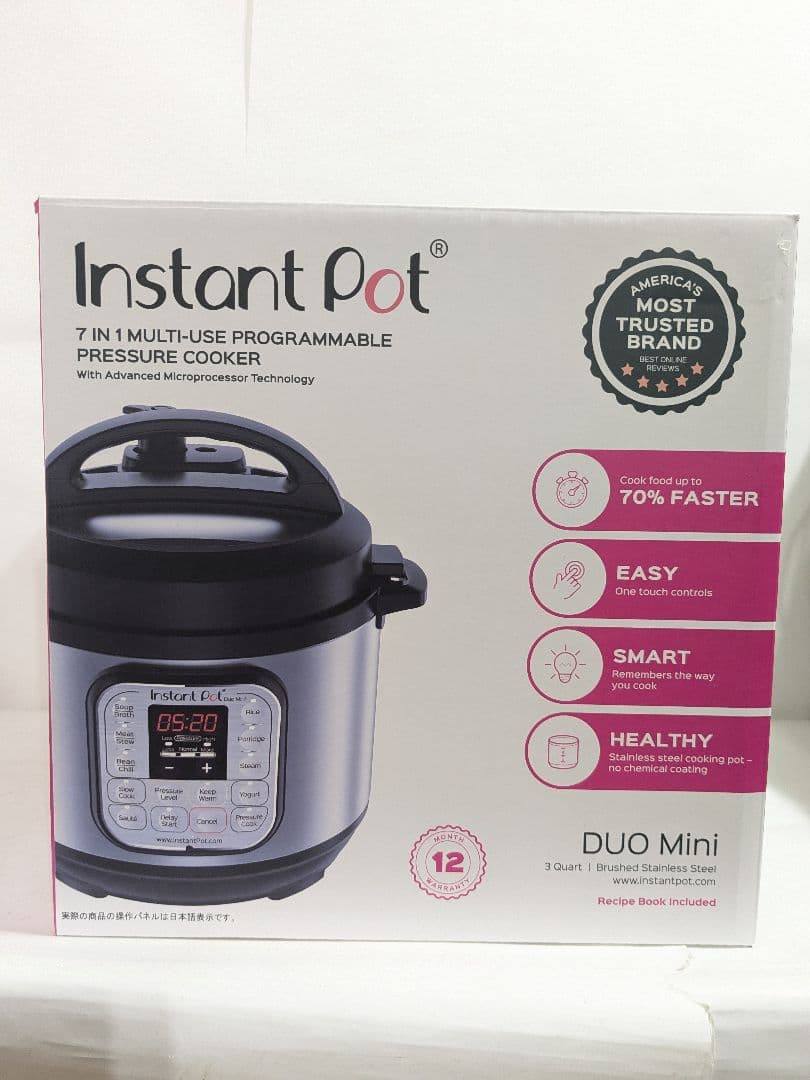 未使用　インスタントポット マルチ電気圧力鍋　DUO Mini ISP1001