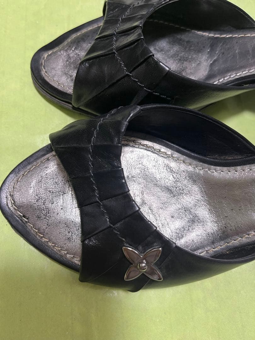 ルイ・ヴィトン　ミュール　ブラック　38