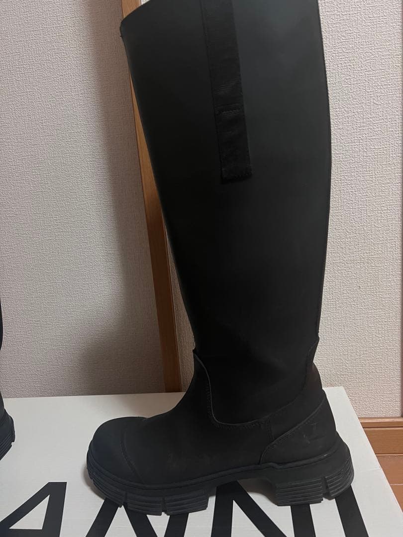 靴 GANNI Recycled Rubber Country Boot