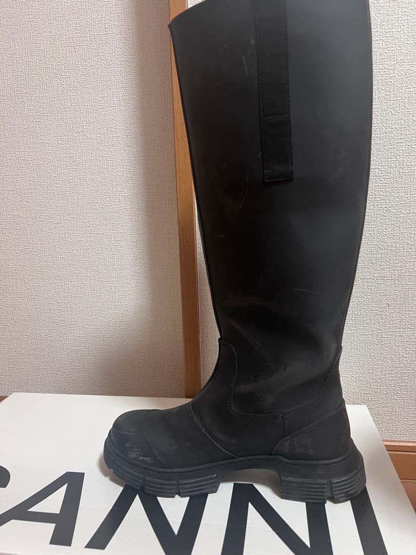 靴 GANNI Recycled Rubber Country Boot