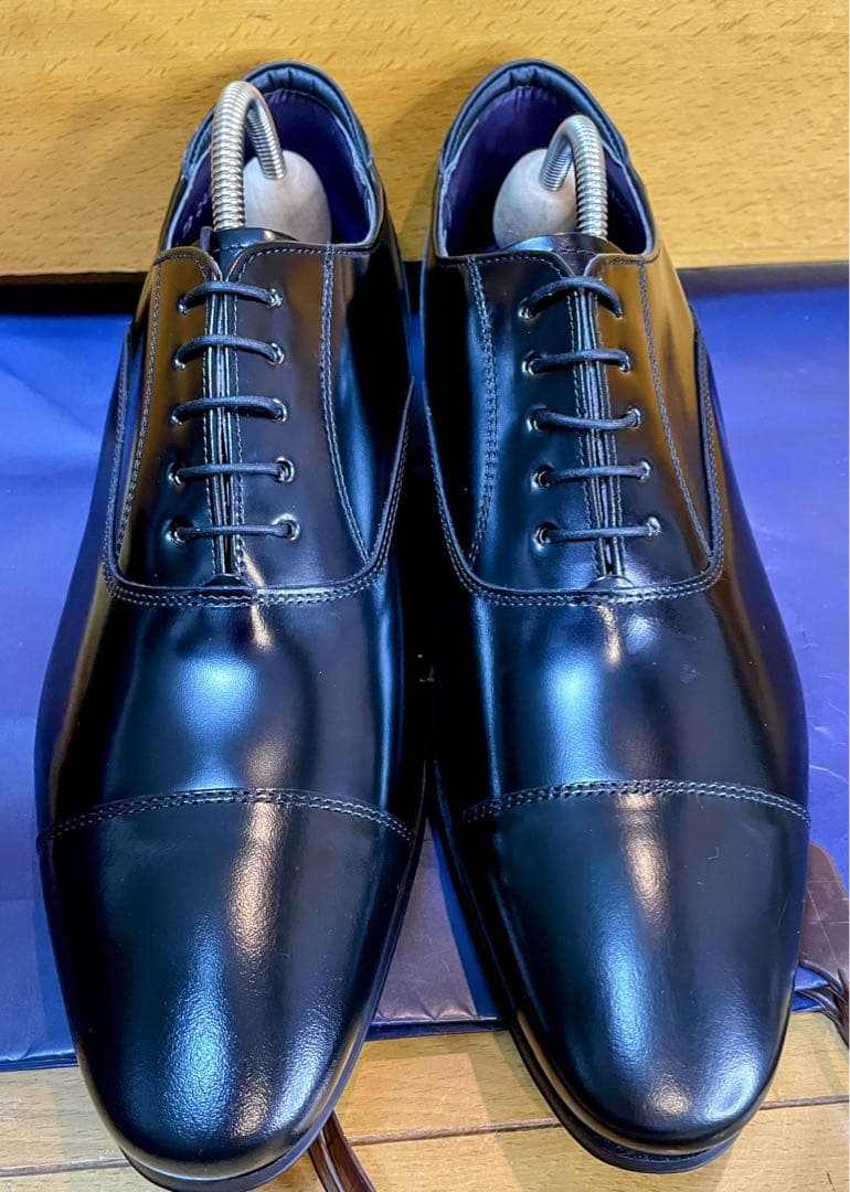 新品リーガル皮革レザーシューズストレートチップスクラッチタフレザー24.5