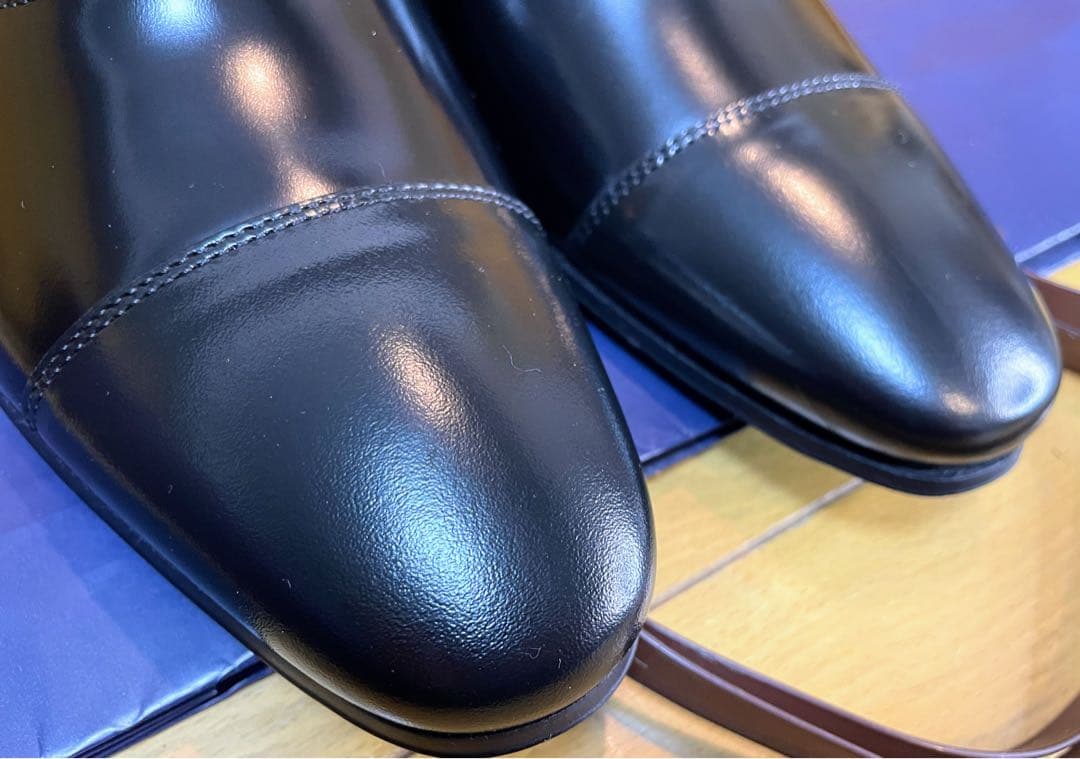 新品リーガル皮革レザーシューズストレートチップスクラッチタフレザー24.5