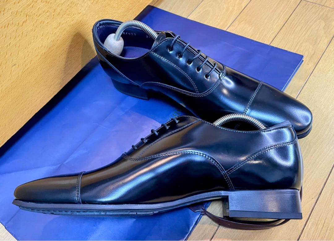 新品リーガル皮革レザーシューズストレートチップスクラッチタフレザー24.5