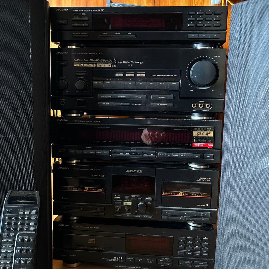 Victor コンポ CDプレーヤー カセットデッキ