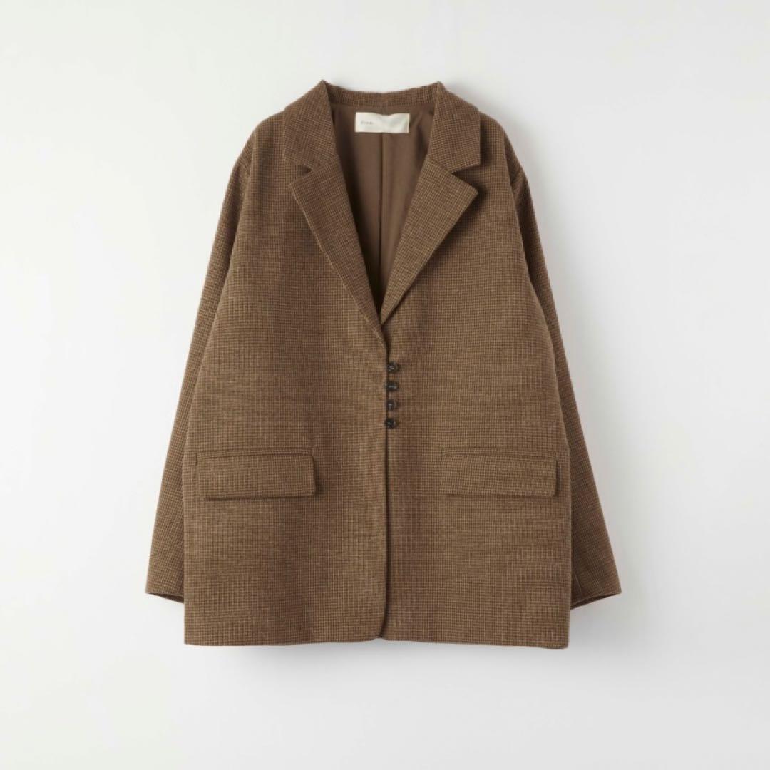 dium.チェックテーラードジャケット