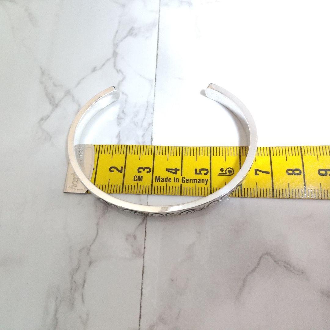 アガット　agete　シルバー　銀製　彫　バングル