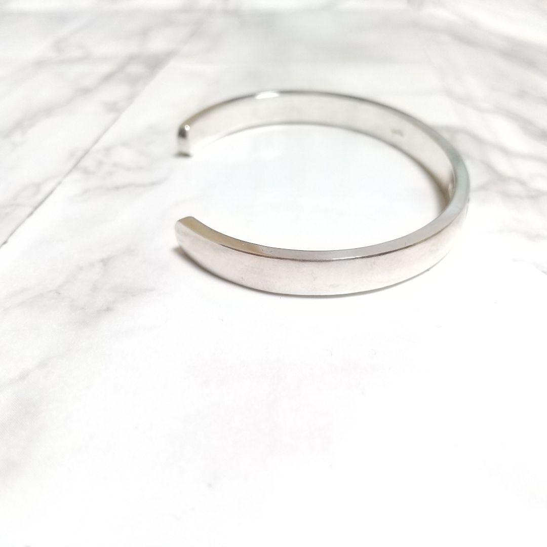 アガット　agete　シルバー　銀製　彫　バングル