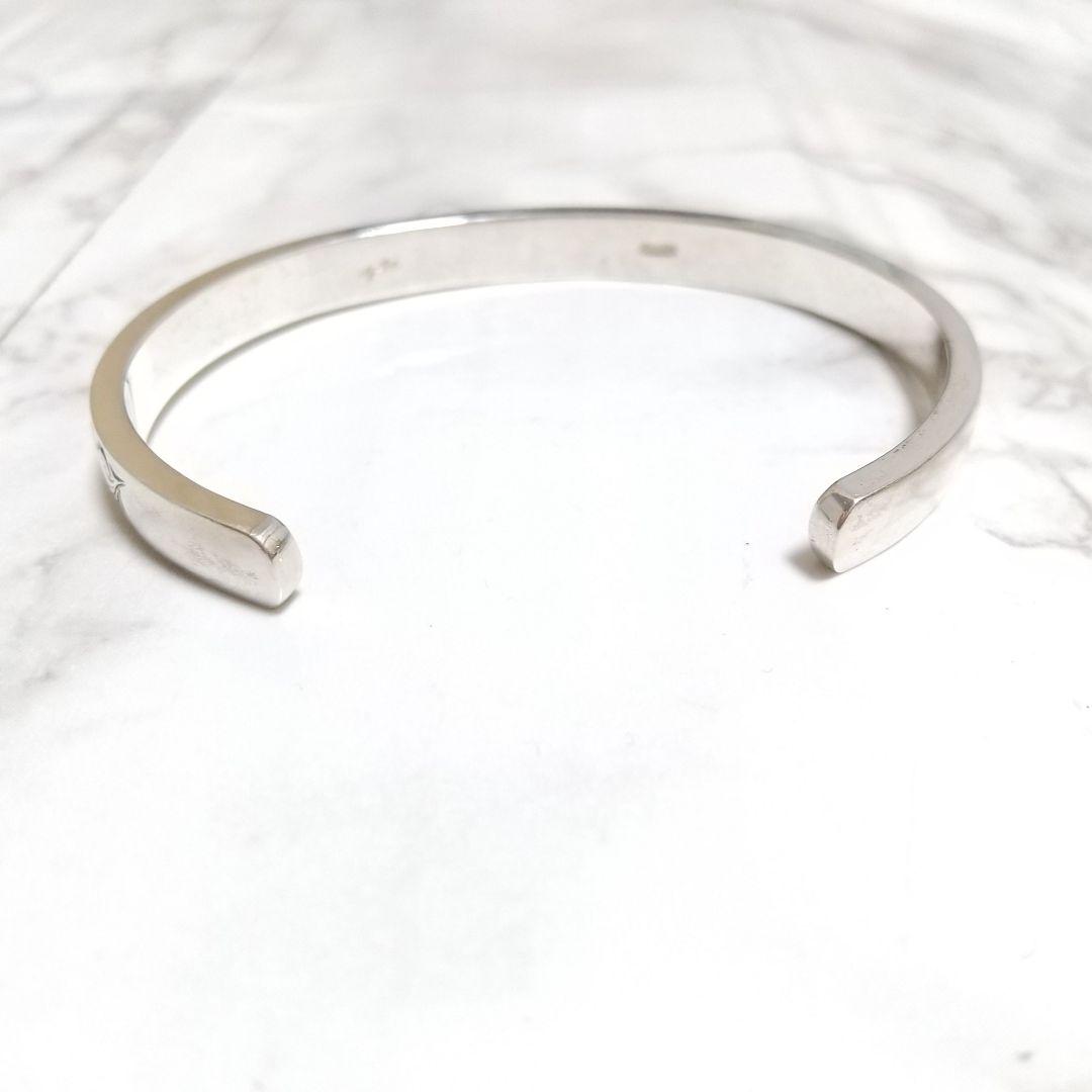 アガット　agete　シルバー　銀製　彫　バングル