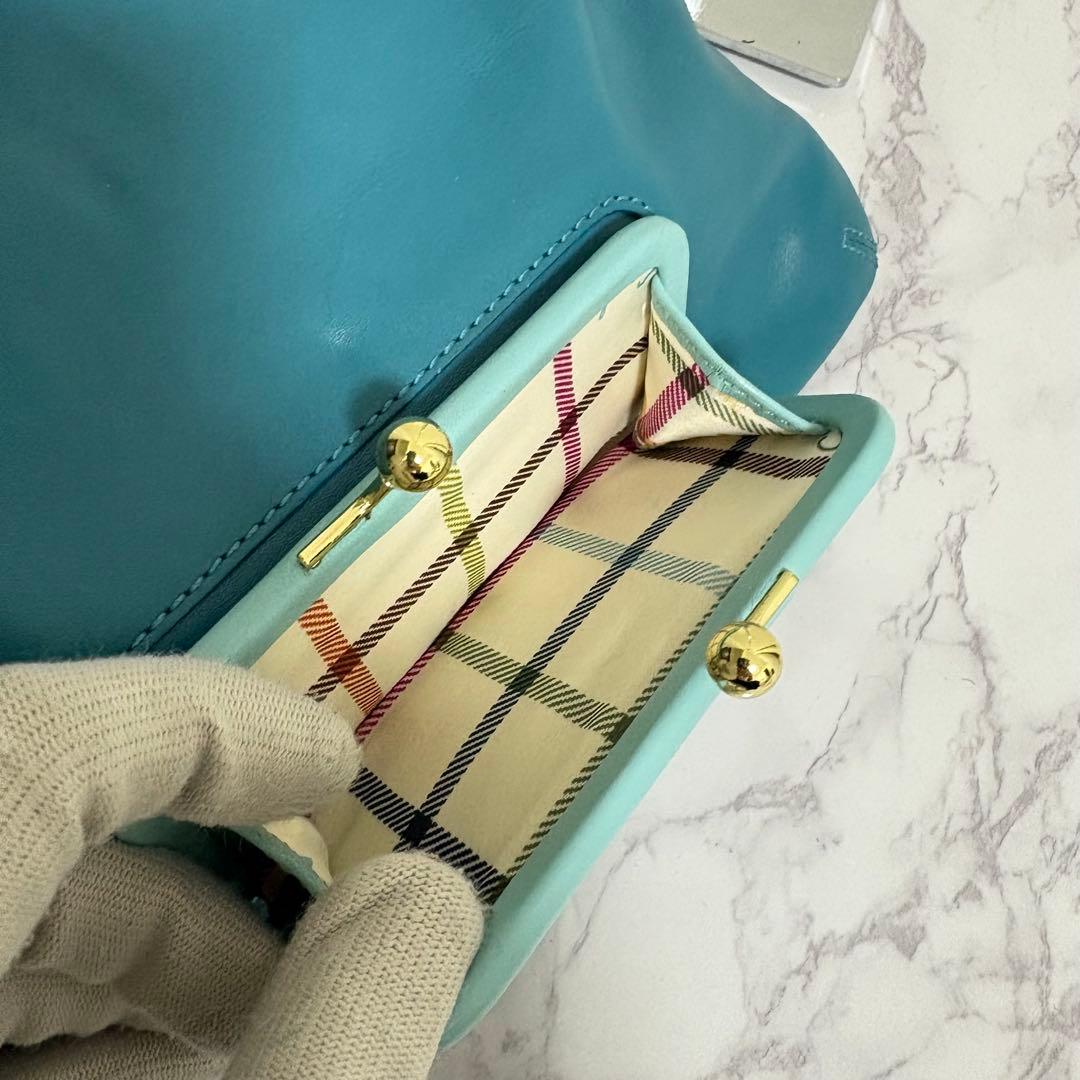 バッグ Coach Kisslock & Turnlock Hand Bag sky