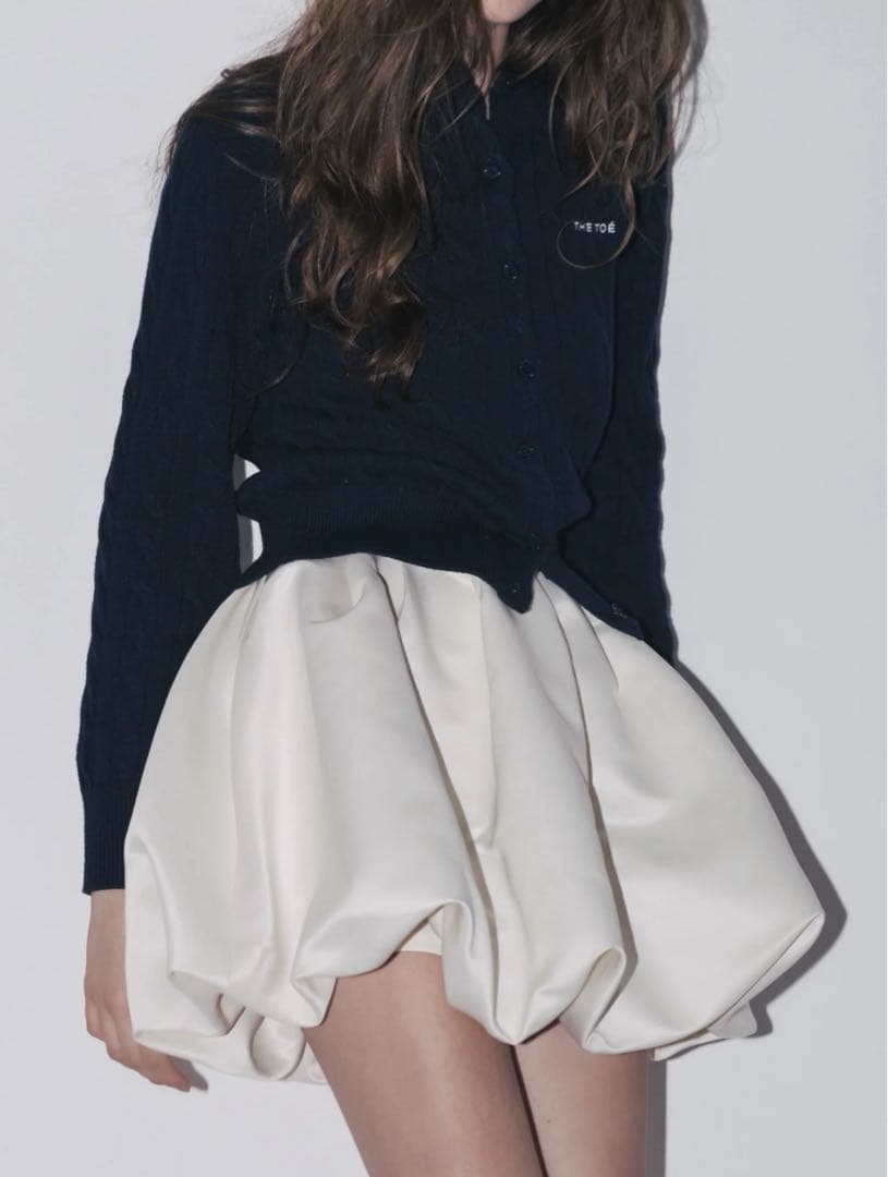 THE TOÉ Venice balloon skirt ivory Sサイズ