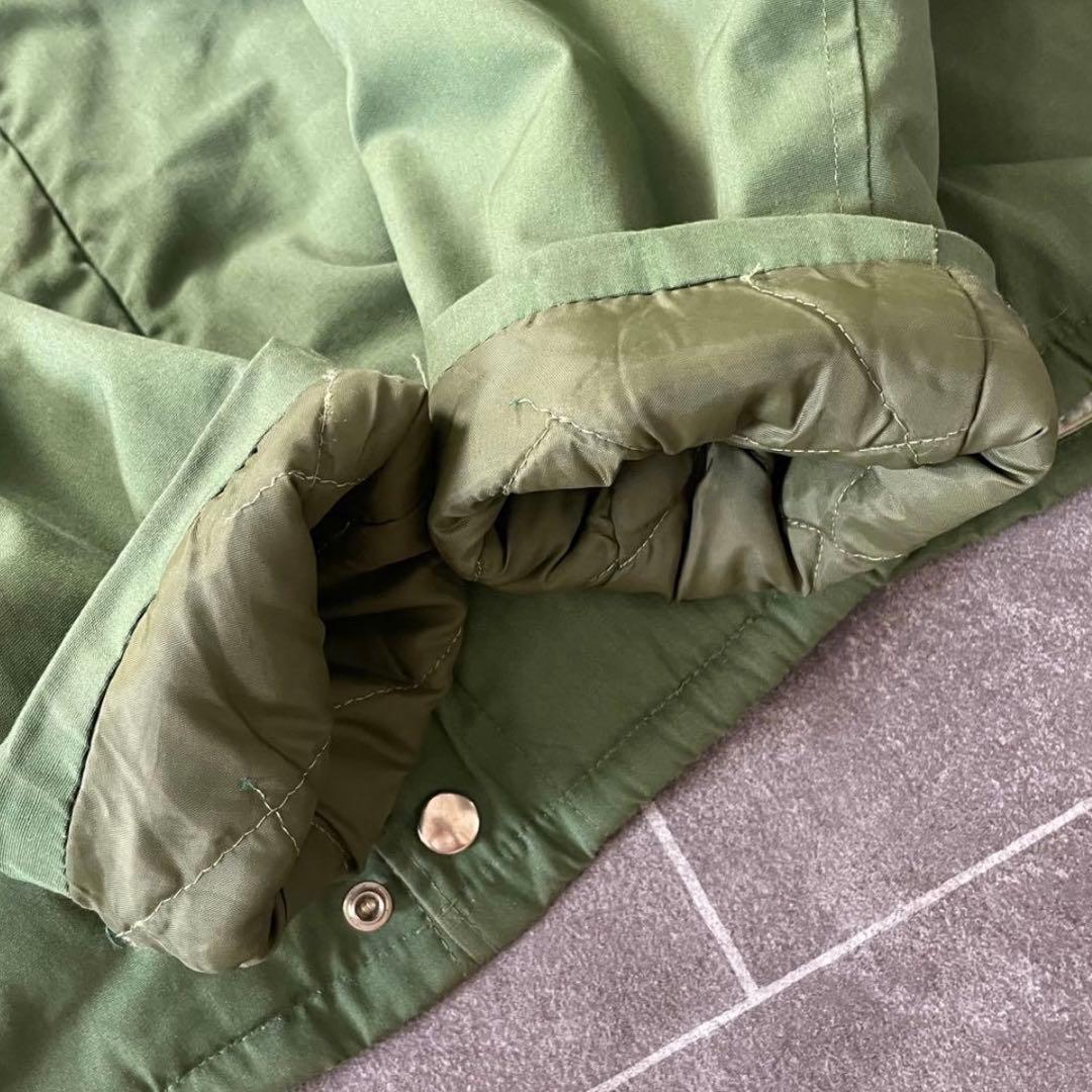 70-80's vintage 古着 裏ボア ミリタリージャケット カーキ