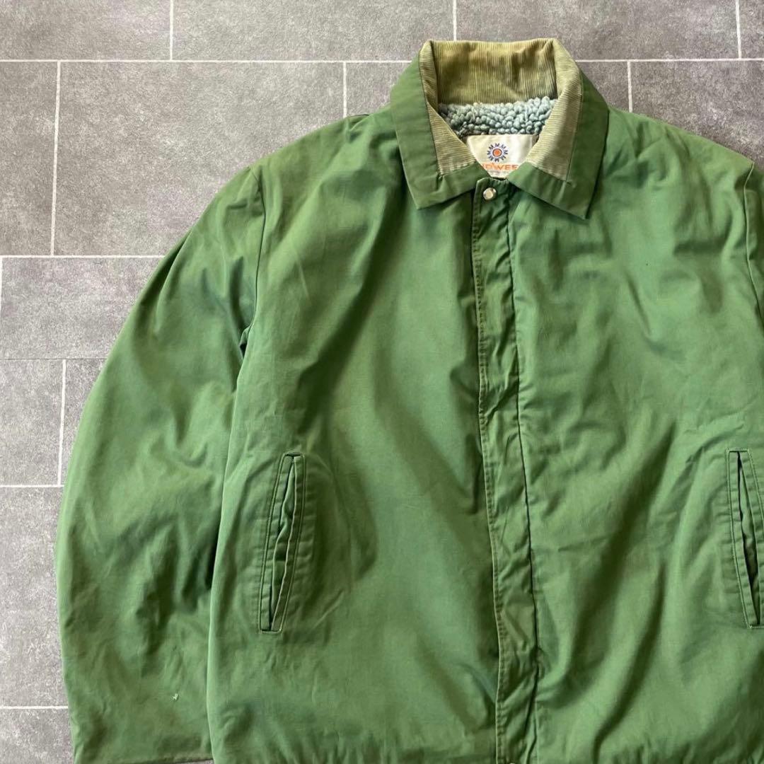 70-80's vintage 古着 裏ボア ミリタリージャケット カーキ