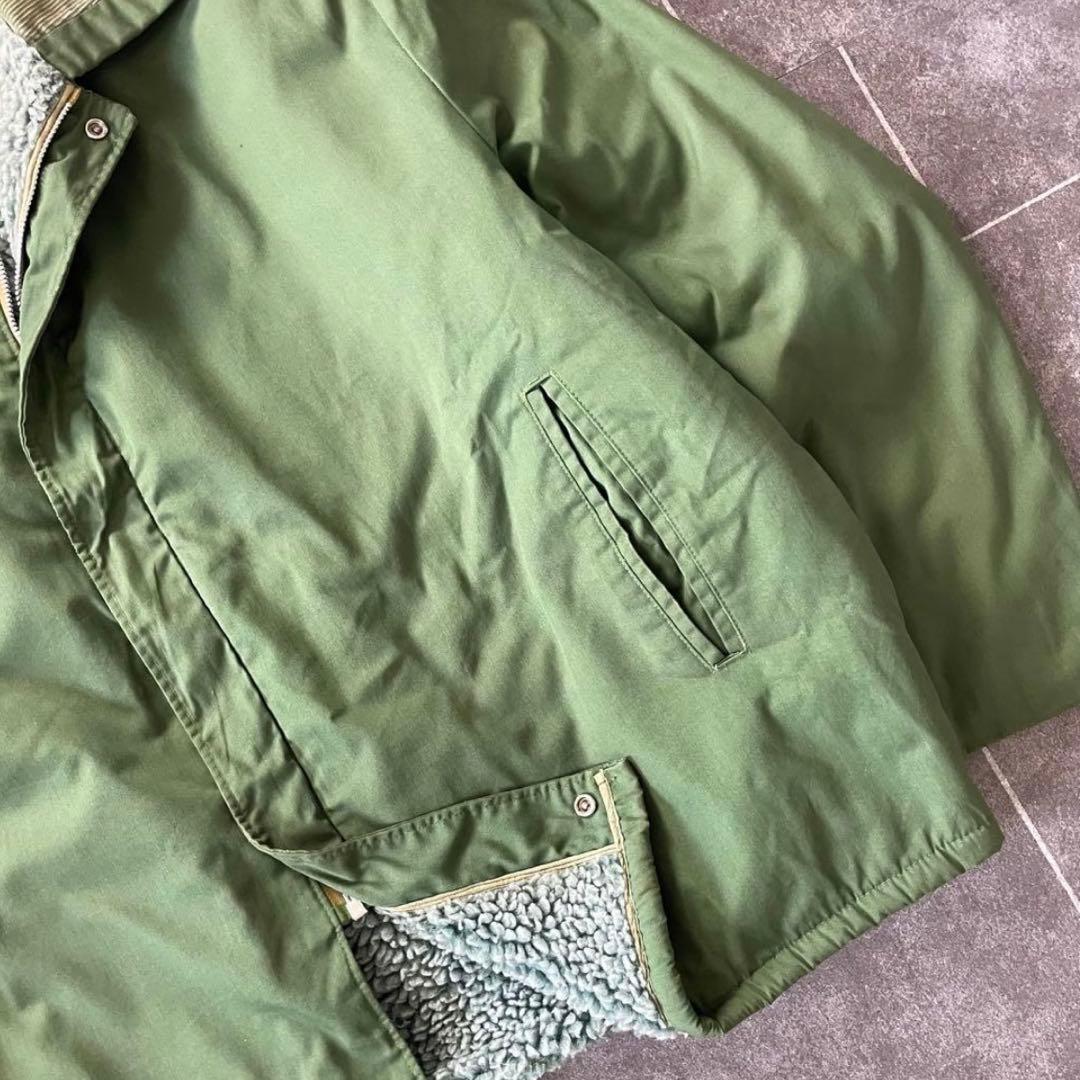 70-80's vintage 古着 裏ボア ミリタリージャケット カーキ