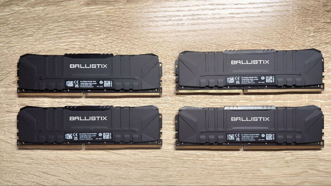 Crucial BALLISTIX 16GBメモリ 4枚セット