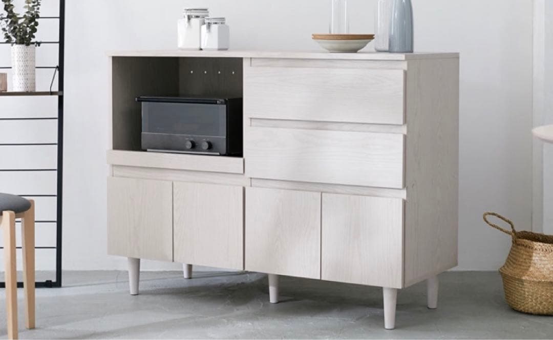 LOWYA　レンジ台　食器棚　キッチンカウンター　レンジボード　Kenilla