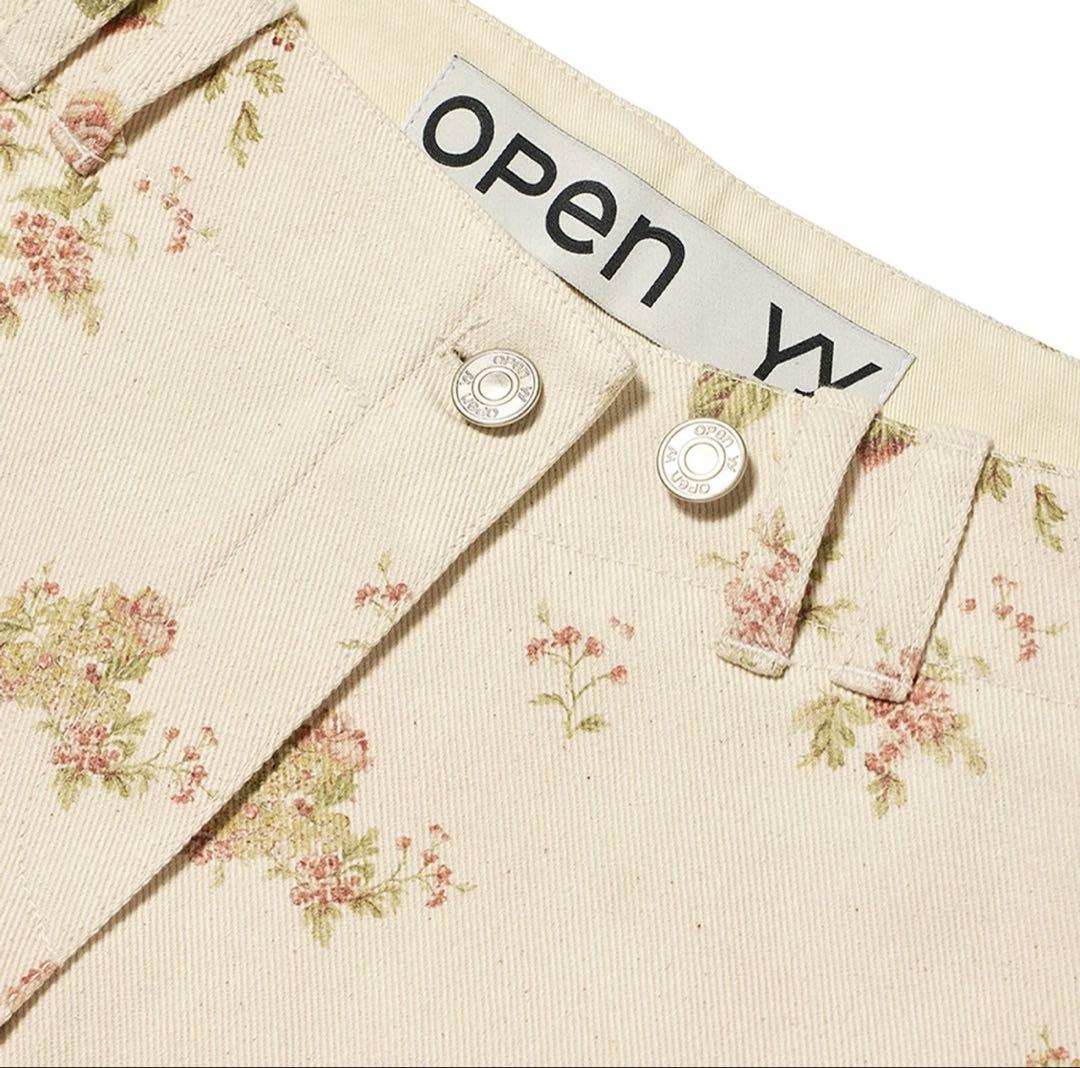 スカート OPEN YY FLORAL LAYERED MINISKIRT