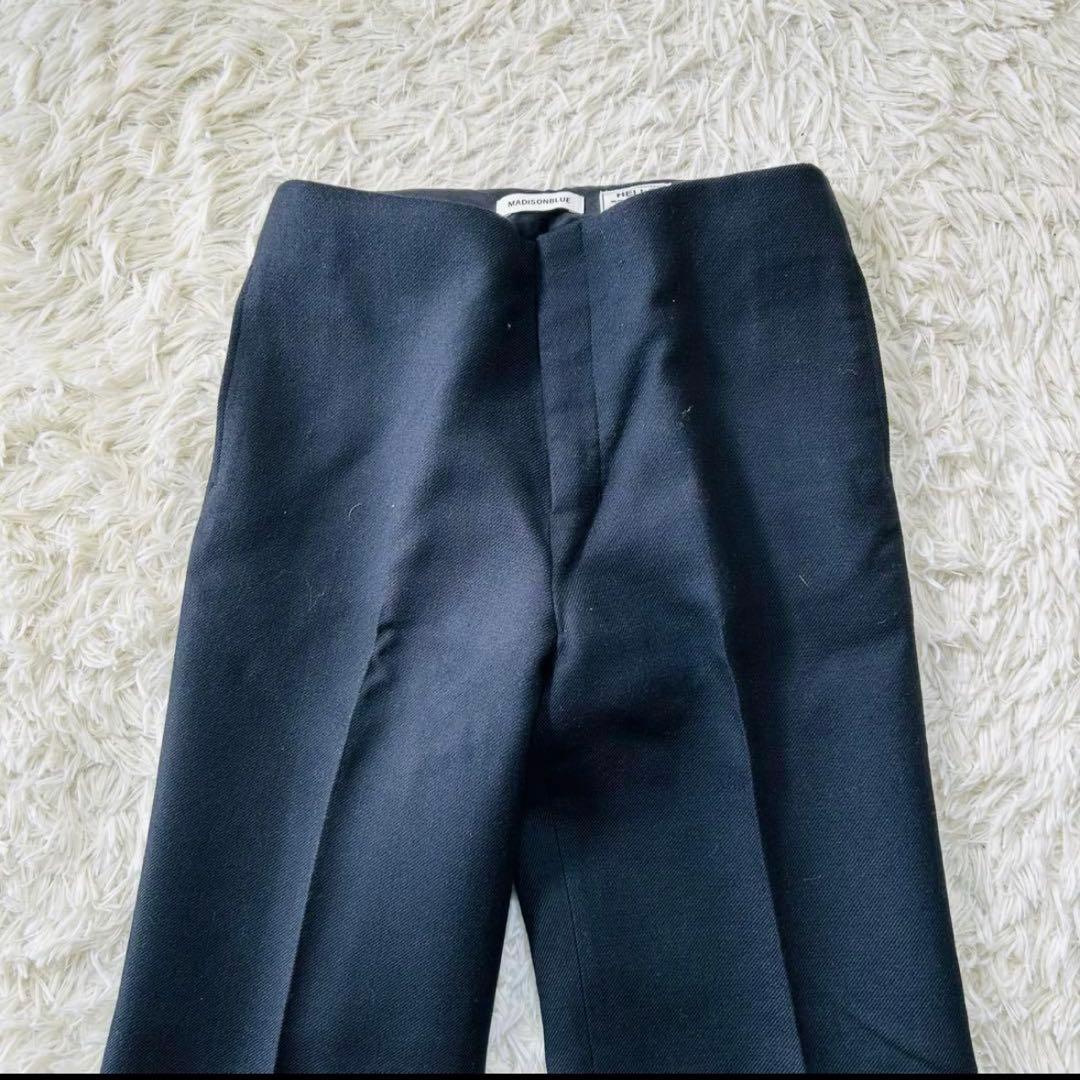【あおむし】 マディソンブルー ウールパンツ センタープレス
