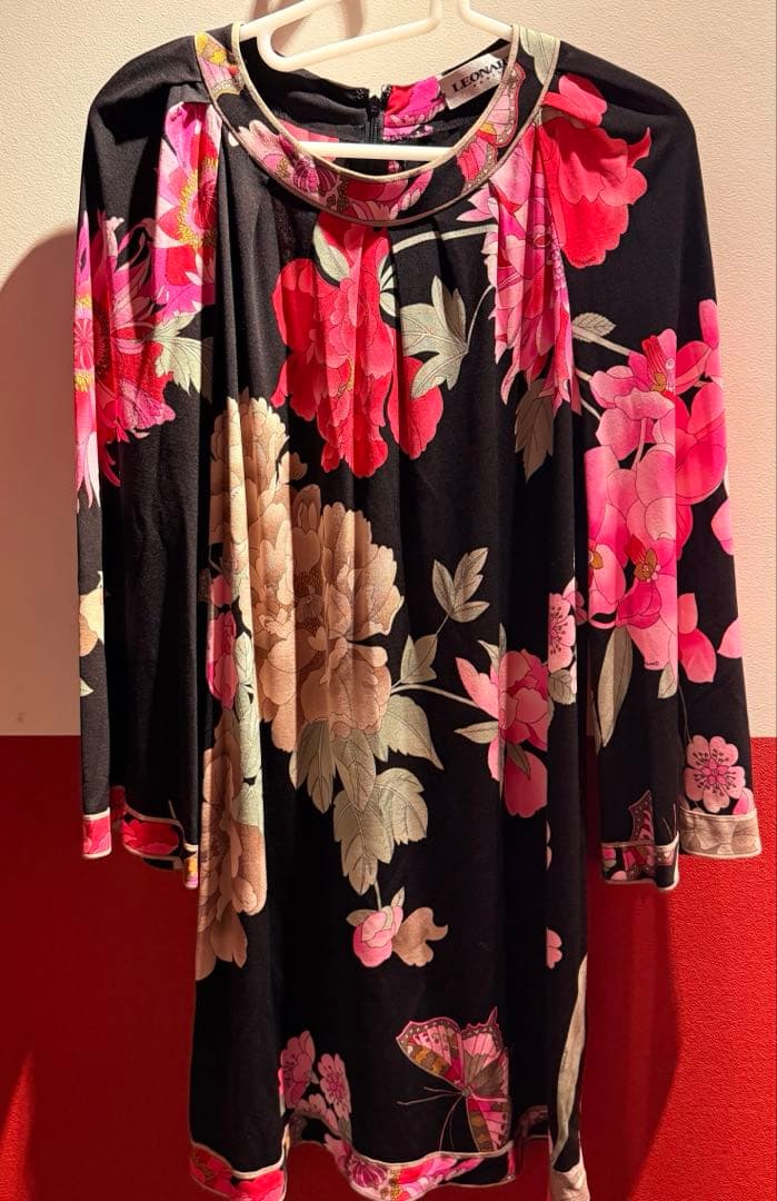 LEONARD フラワープリント 長袖チュニック