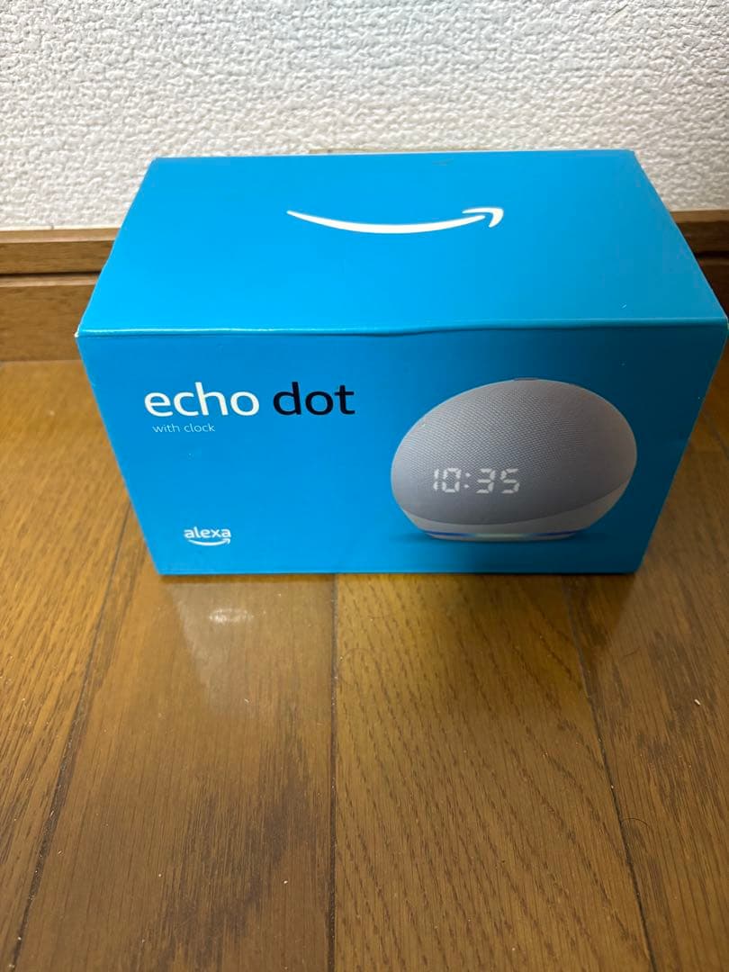【新品・未使用】大人気！時計付き/Amazon Echo Dot