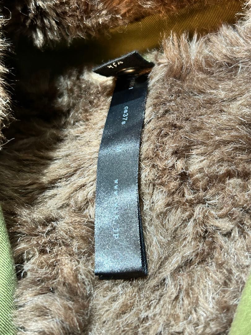 wjk オリーブグリーン ファー付き モッズコート Mサイズ