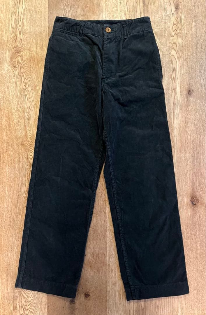 コムデギャルソンシャツ　パンツ　コーデュロイ　ブラック　製品洗い　アーカイブ