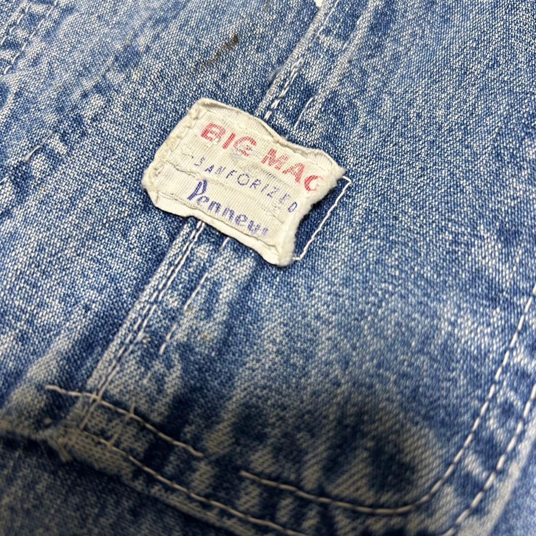 コーヒー 60s BIG MAC DENIM COVERALL 40相当