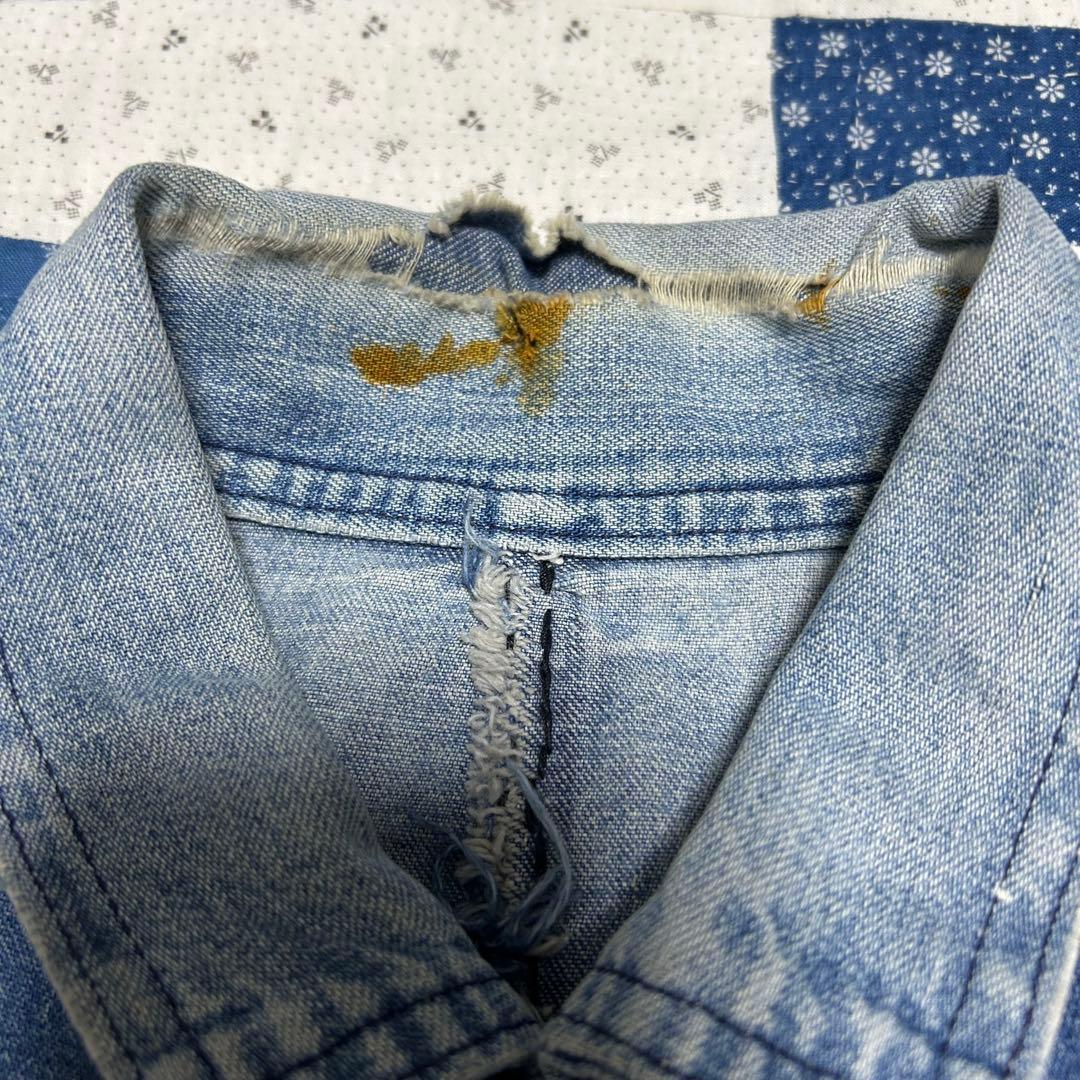 コーヒー 60s BIG MAC DENIM COVERALL 40相当